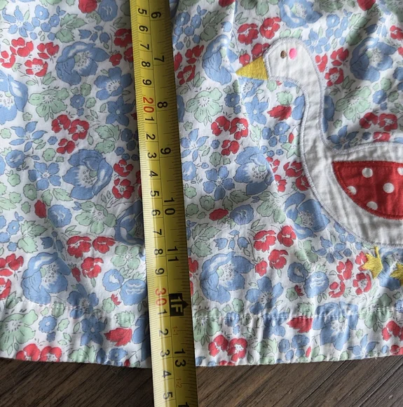 Baby Boden 2 Piece Short And Tunic Goose Set With Polka Dot Shorts 6-12 Months - Picture 4 of 14